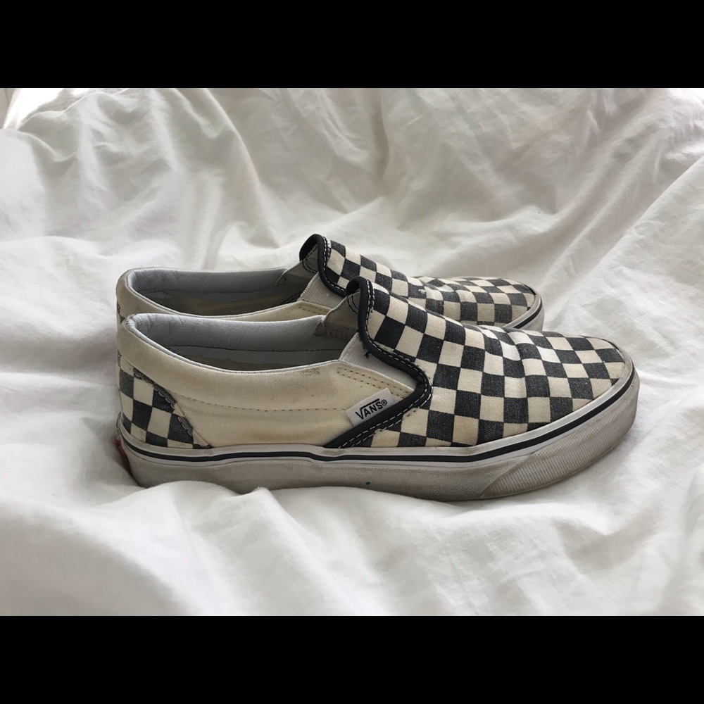 worn slip on vans